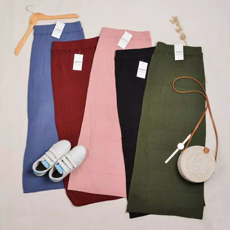 ROK RAJUT SPAN KNIT PREMIUM KNIT SKIRT / ROK SPAN RAJUT