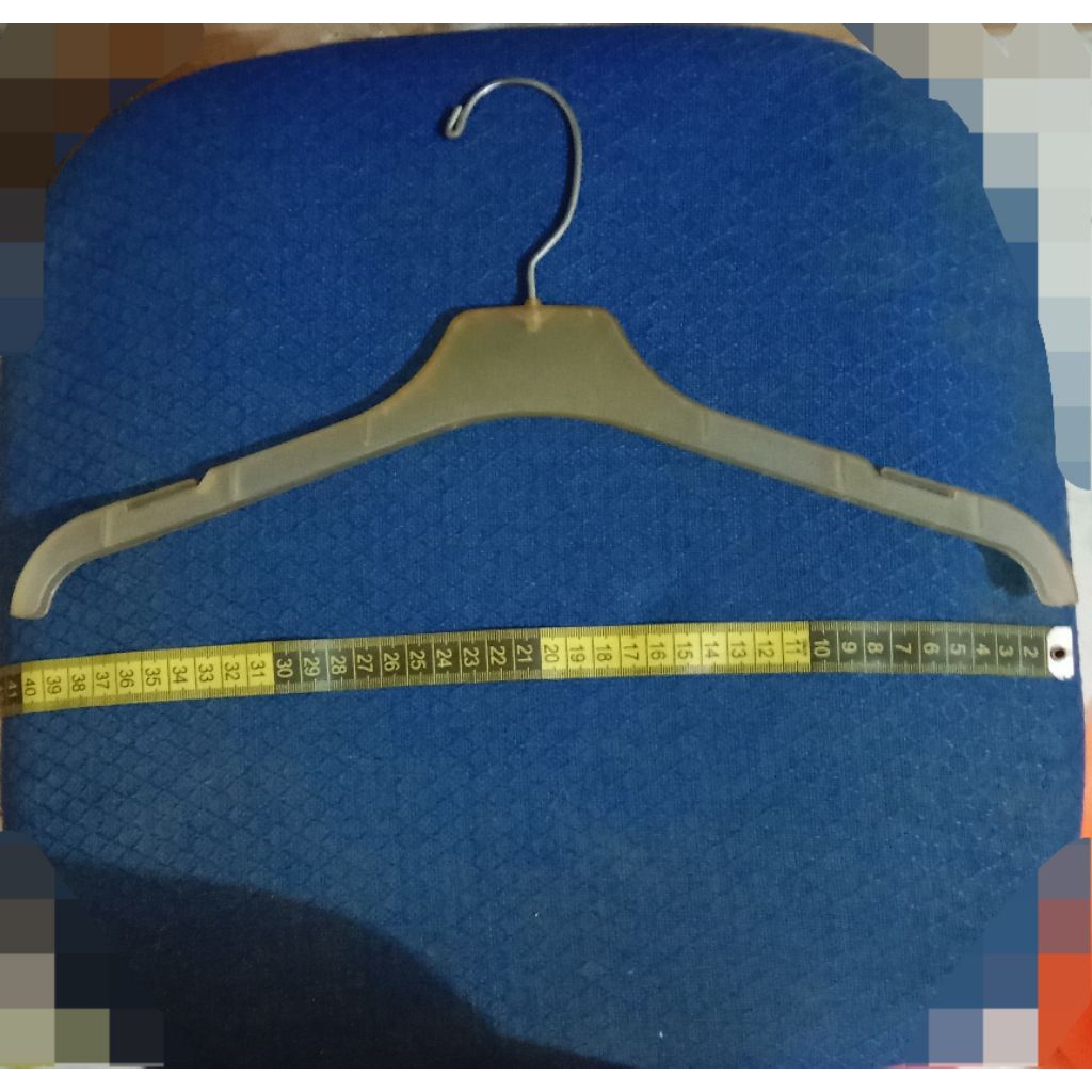 Grosir 1 Lusin 12 Buah Gantungan Baju Busana Putih Transparan Butik Toko Second Seken Preloved Bekas