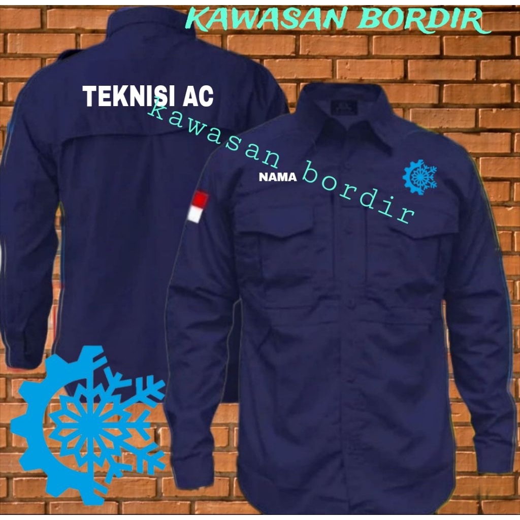 Premium kemeja tactical teknisi AC seragam teknisi AC baju teknisi AC kemeja teknisi AC pdh teknisi 