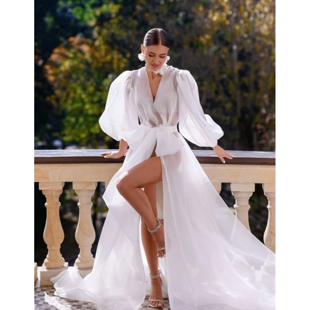 WEDDING DRESS ORGANZA II ROBE ORGANZA ANATASHA II ROBE BRIDE II KIMOMO BRIDE II ROBE PENGANTIN