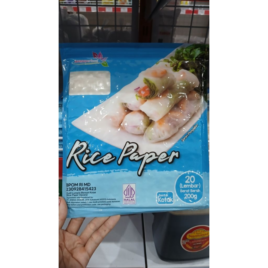 

RICE PAPER JAVASUPERFOOD 20 lembar