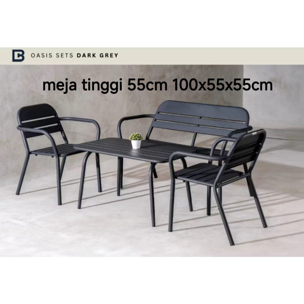 kursi oasis set meja oasis kursi cafe outdoor