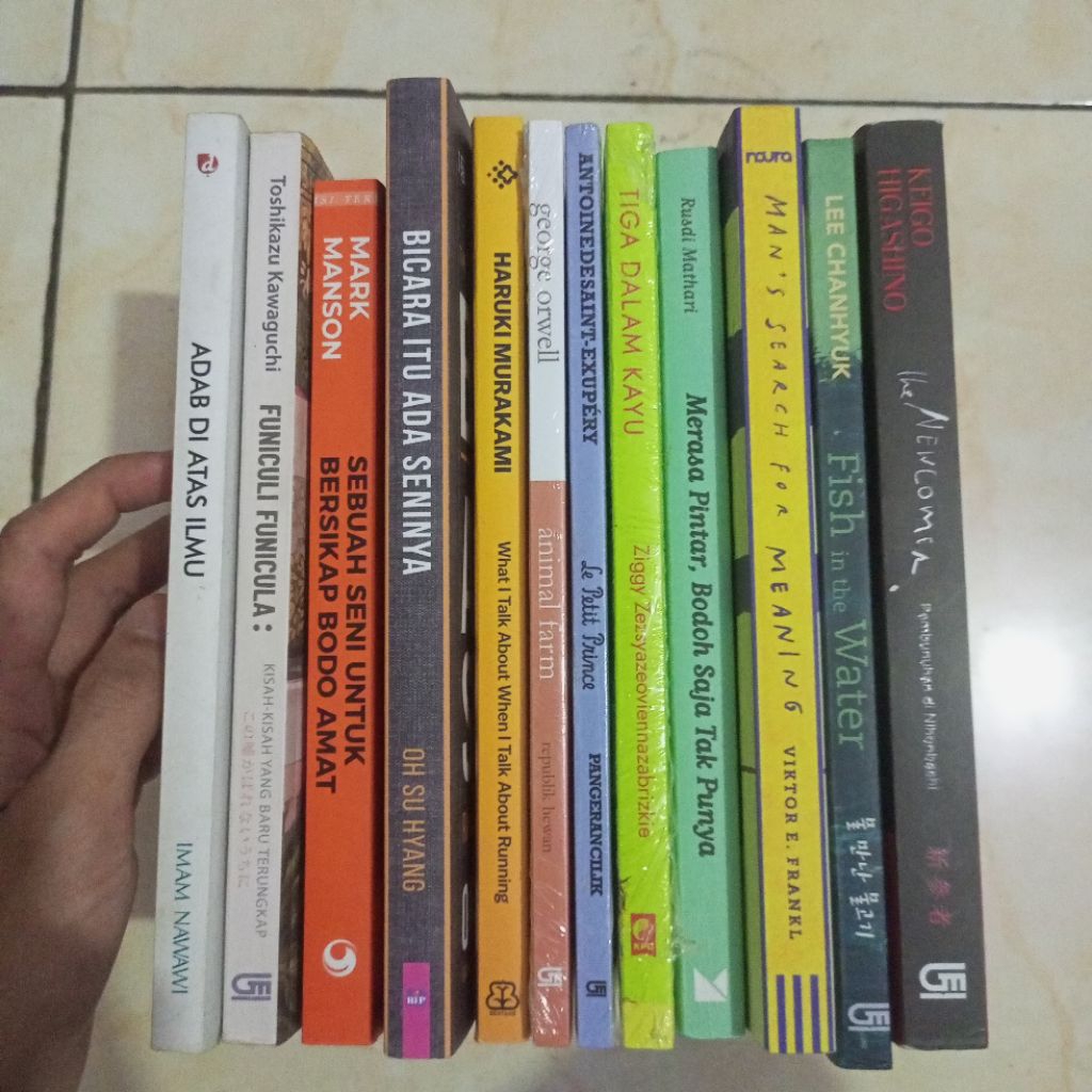 Buku dan Novel Preloved Kualitas Sangat Bagus