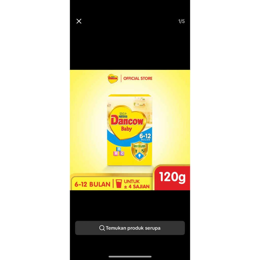 

susu dancow 6-12 bulan