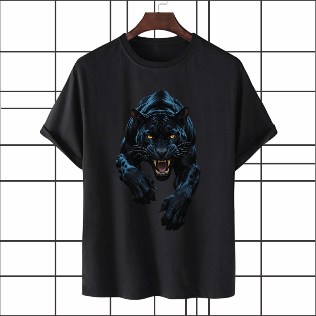 NBSC - Baju Kaos Black Panther / Kaos Distro 100% Katun Combed RJ 017