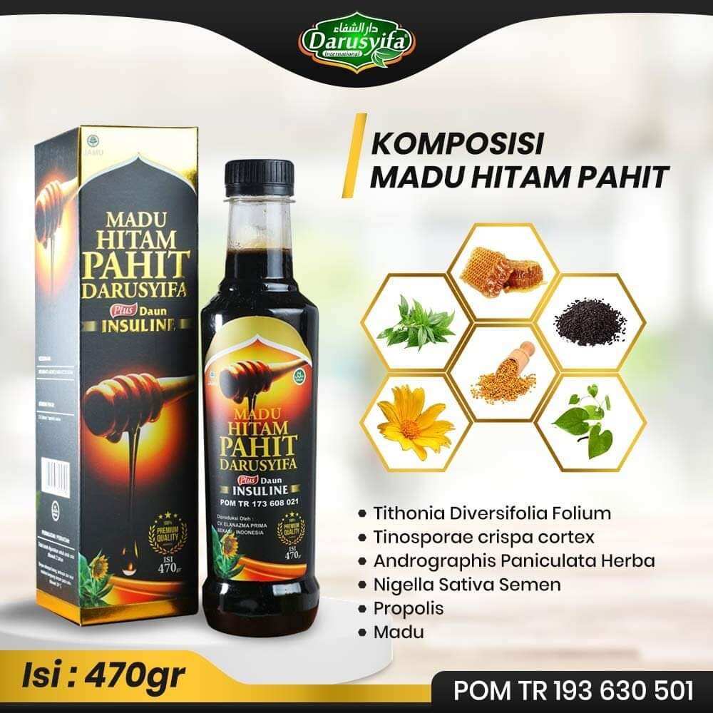 

Madu Hitam Pahit Darusyifa Original Plus Daun Insulin 470 Gram – Herbal Diabetes