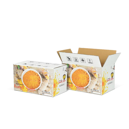 

(5pcs)Box Kemasan Kunyit Putih Kardus Bumbu Non Partisi Ukuran Sedang