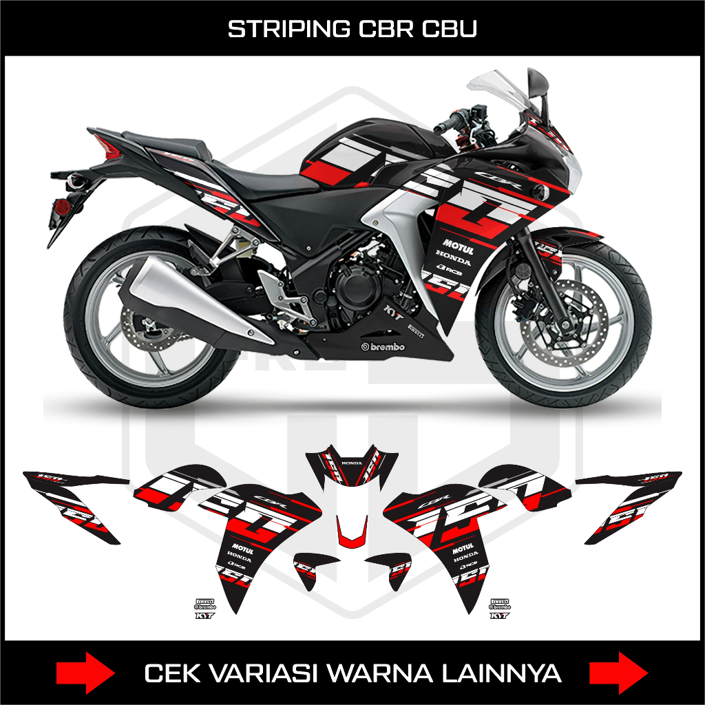STRIPING STIKER CBR CBU OLD / DECAL VARIASI HONDA CBR CBU