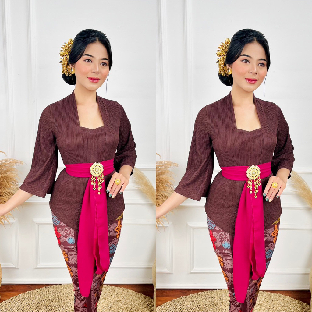 SETELAN/ONE SET Terbaru Kebaya Viona Moderen Strait