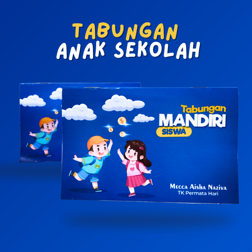 

[CUSTOM] BUKU TABUNGAN ANAK SISWA MANDIRI SEKOLAH CUSTOM NAMA SENDIRI TK PAUD SD