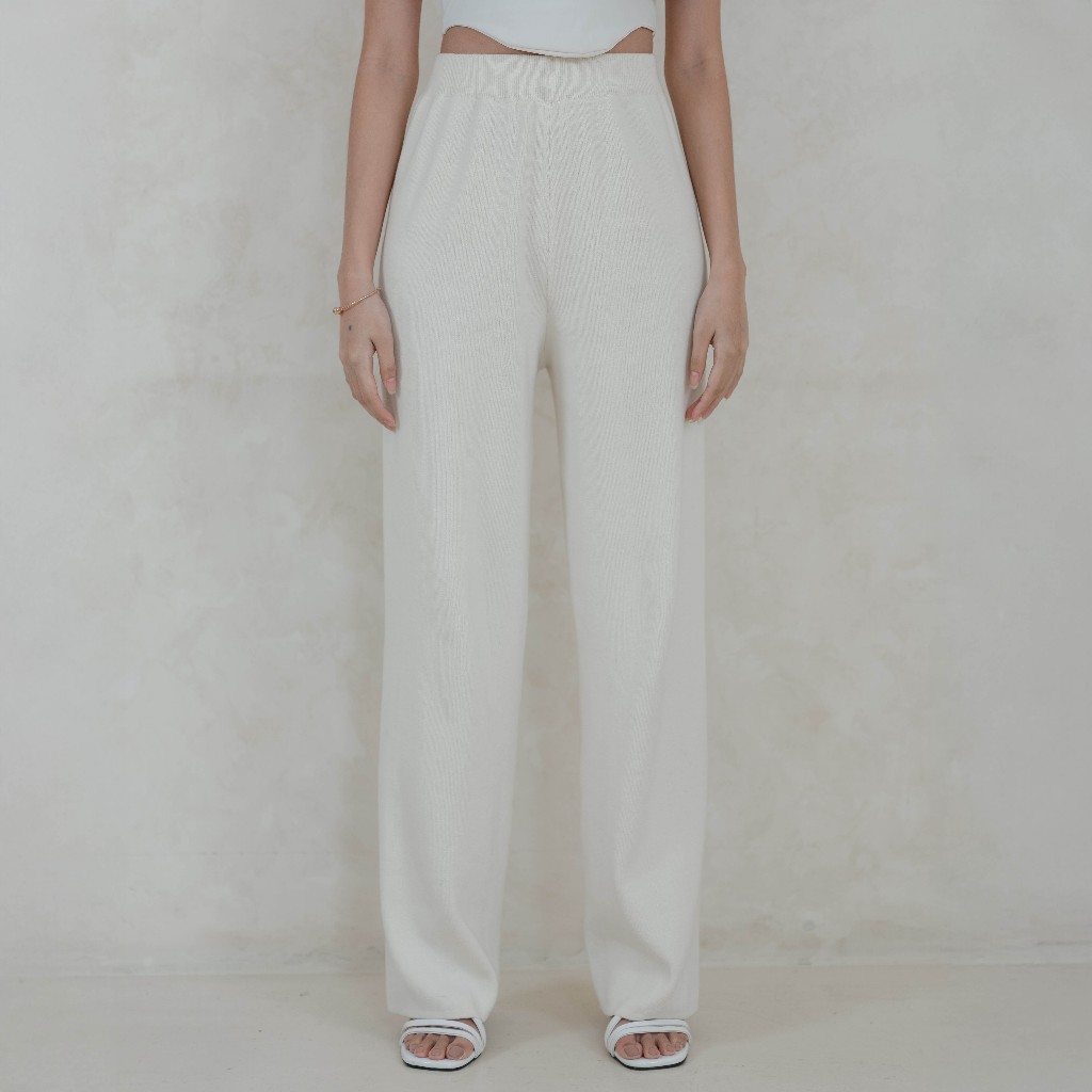 Beatrice Clothing Jemma Knit Pants - Knit Pants Highwaist