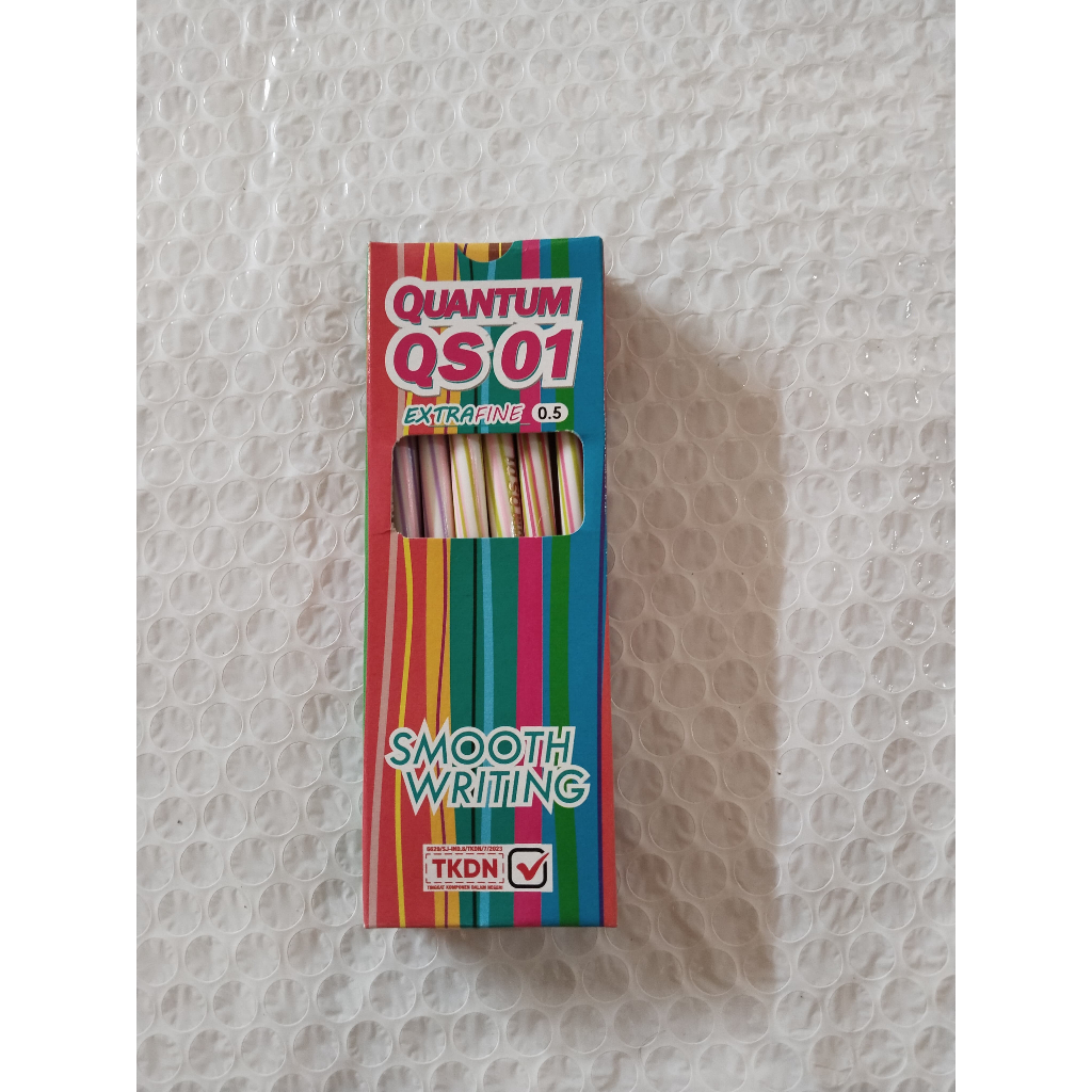 

(1 PAK) Pulpen Bolpen Pen Quantum QS 01 Murah Isi 12 pcs