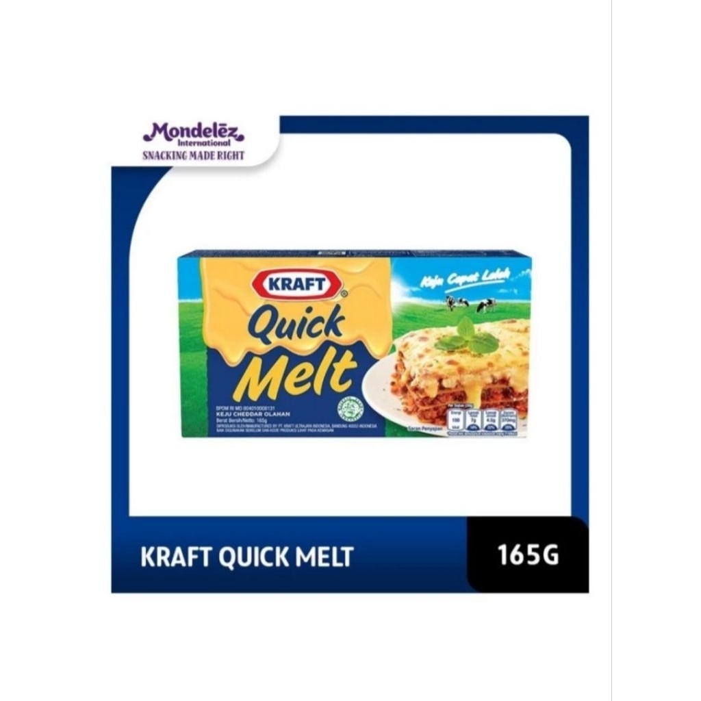 

Kraft Quick Melt Keju Cepat Leleh 165 gram