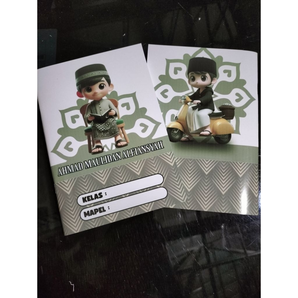 

buku custom nama bebas request