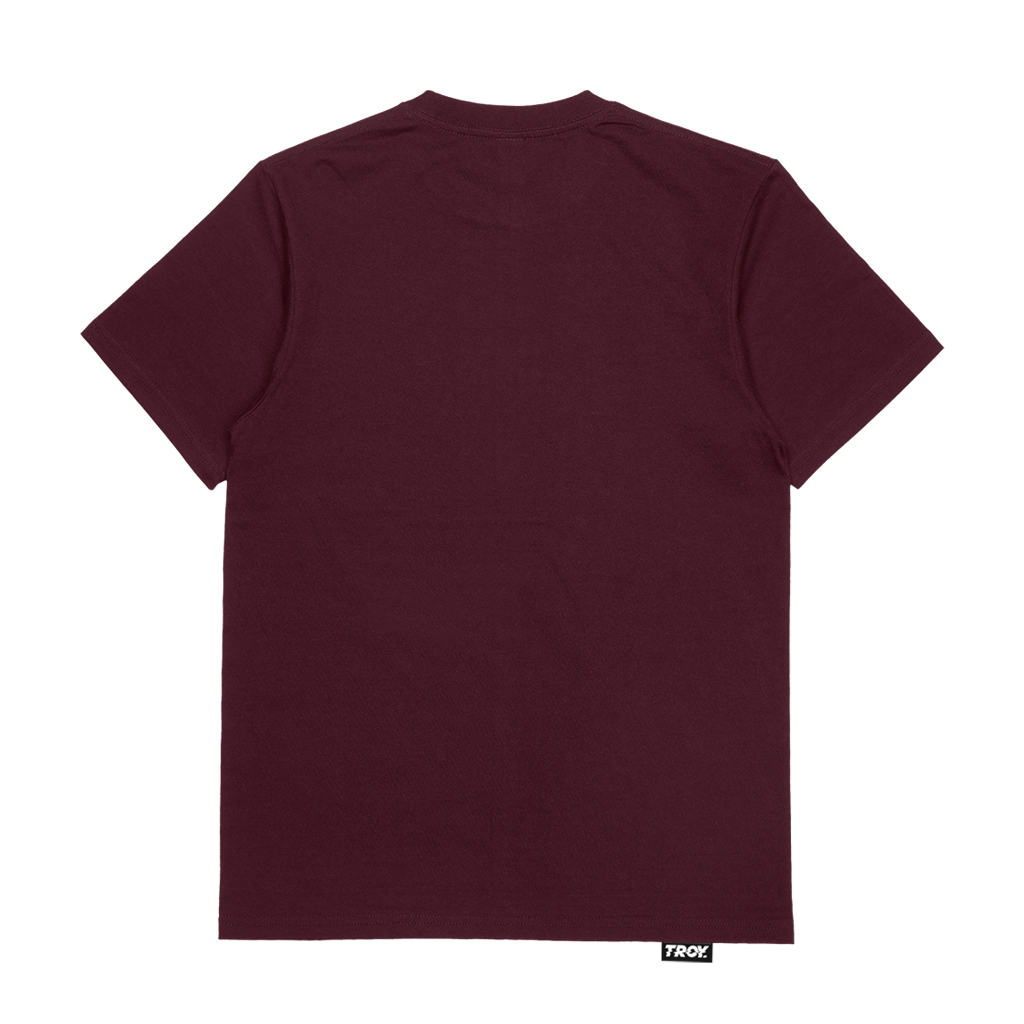 Troy Company Tshirt Maroon Bart Simpson Plunge - Kaos Lengan Pendek Kaos Merah Maroon MTD 2470