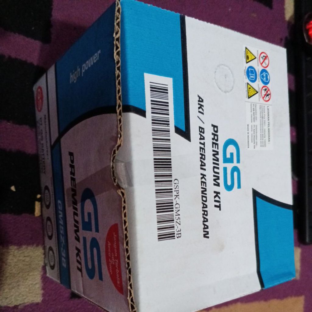 Aki motor GS asli aki basah GS supra x vega Jupiter mio karbu