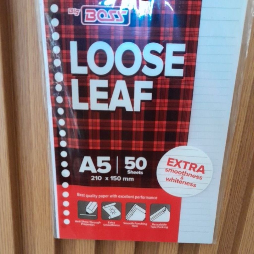 

BIGBOSS LOOSE LEAF A5 ISI 50 LEMBAR