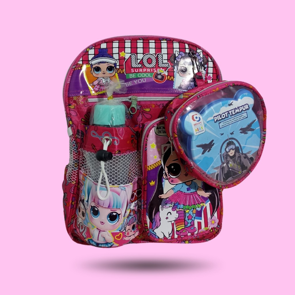 [vilo_shop] Tas ransel LOL anak perempuan - tas anak bahan codura - lol tas anak perempuan SD - tas 