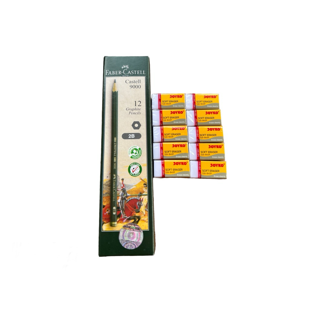 

( GRATIS 10 PCS PENGHAPUS) Pensil faber castel 1 pack isi 12