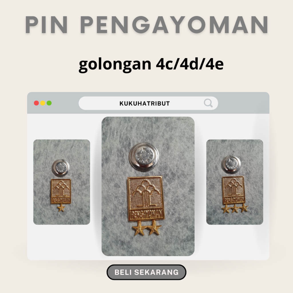 pin pengayoman/kemenkumham golongan 4C/4D/4E