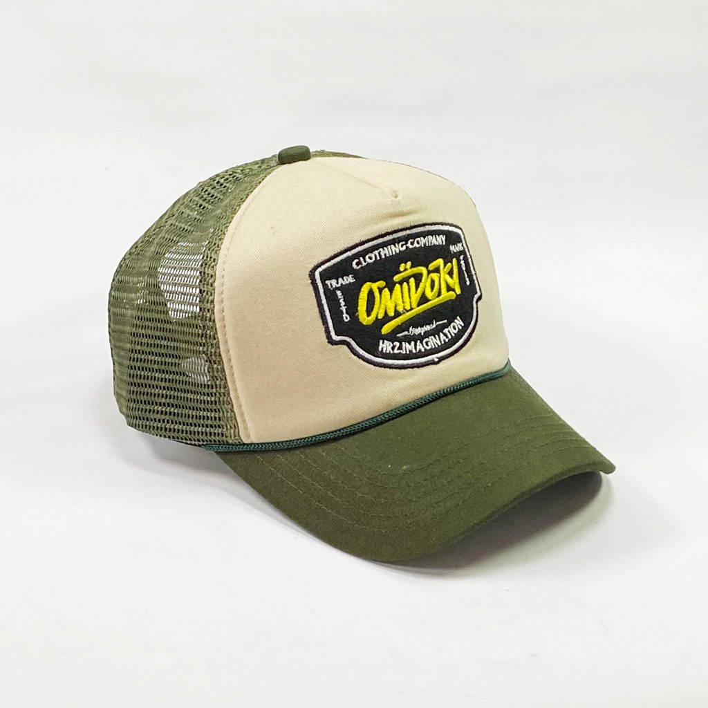 Omidoki Trucker Hat Omidoki Topi Jaring Army Cream