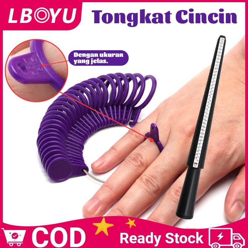 Alat Ukur Cincin Stik Ukur Cincin Kuningan TSK Ring Size Alat Pengukur Ukuran Lingkar Perhiasan