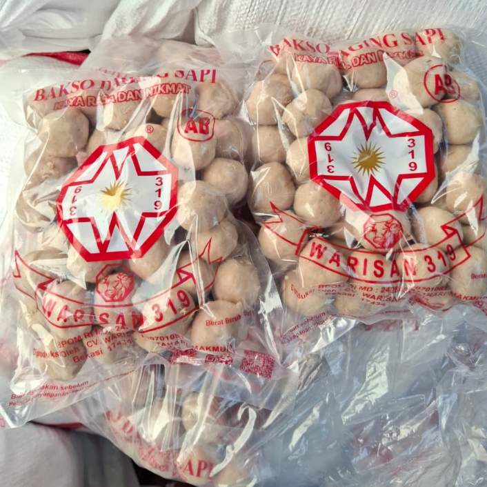 

Bakso SB sapi Warisan 319 tipe AB 50 pcs baso sapi enak halal MUI