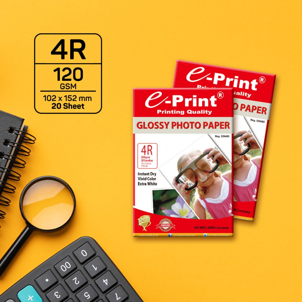 

Kertas Foto e-Print Glossy Photo Paper 4R / A6
