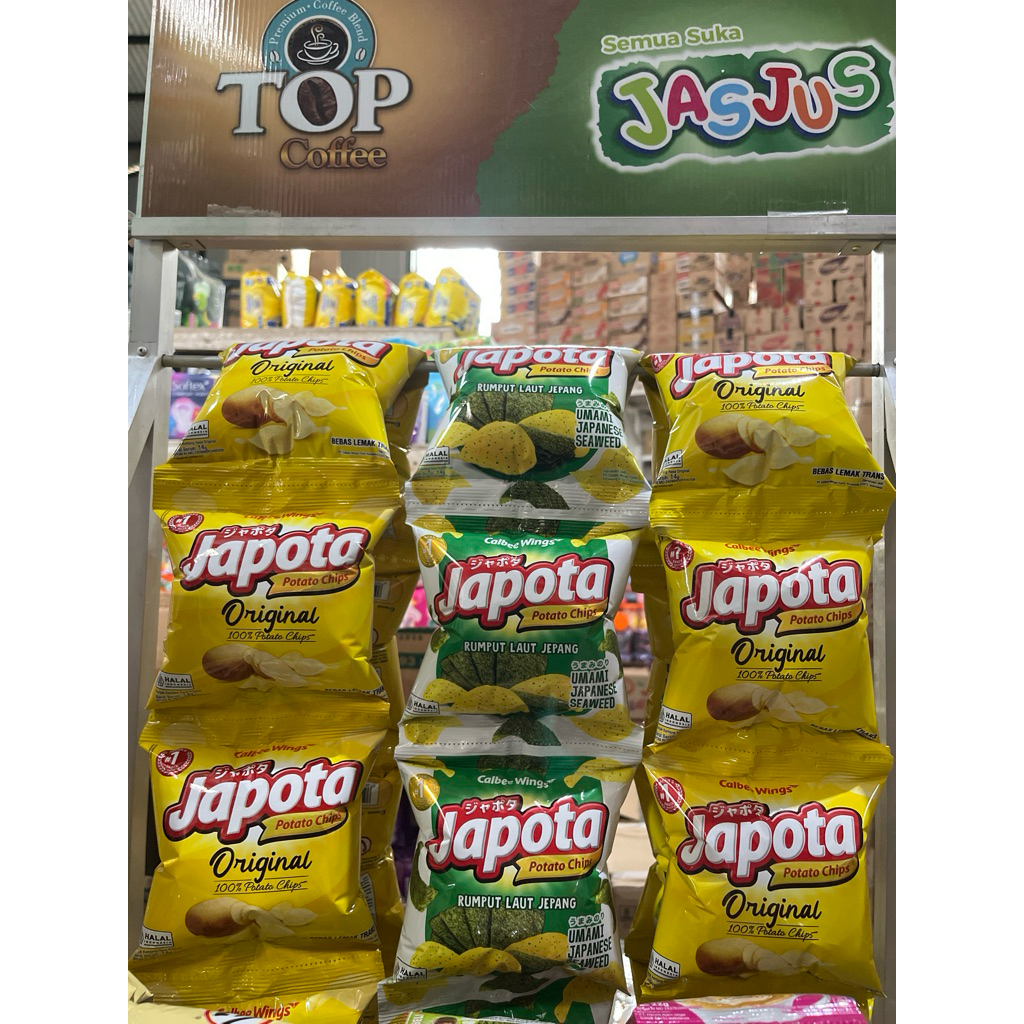 

calbee Wings japota potato chips original& rumput laut Jepang umami japanese seaweed