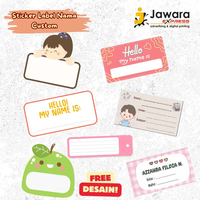 

Cetak Stiker Nama Anak Sekolah Custom