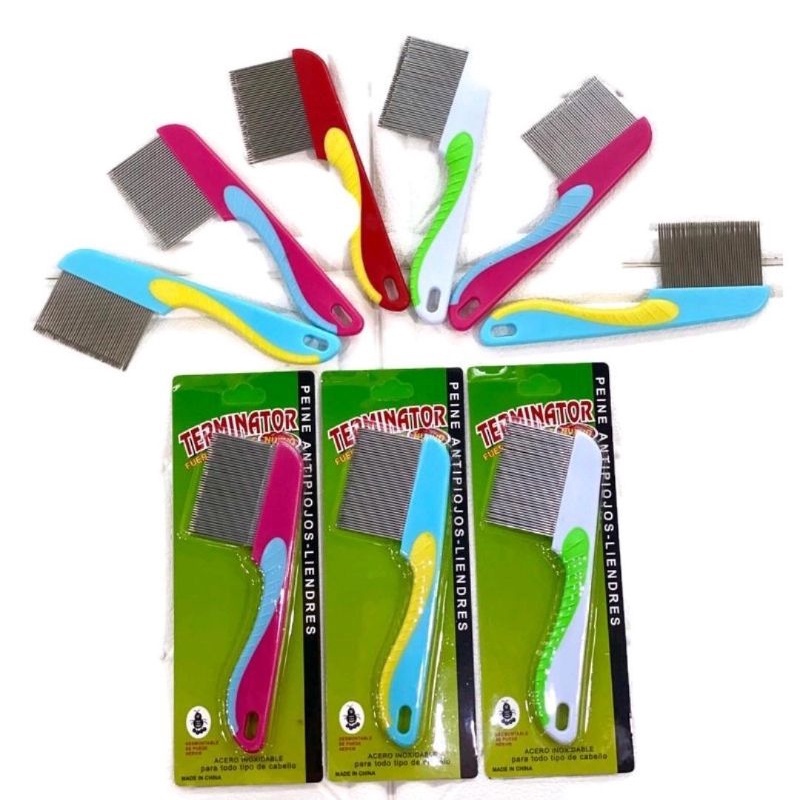 Sisir Kutu Rambut Magnet Gagang - Serit Kutu Besi