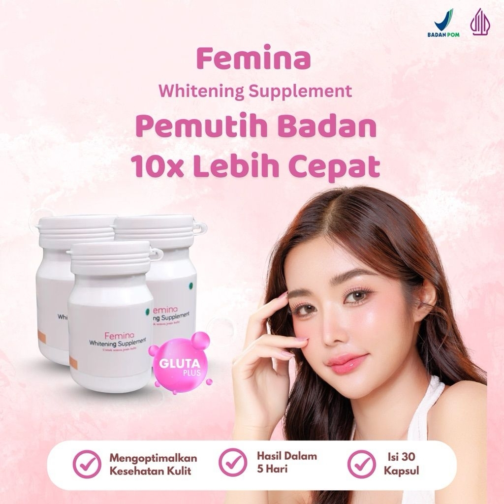 KAPSUL PEMUTIH BADAN BPOM | SUPLEMENT WHITENING ORIGINAL