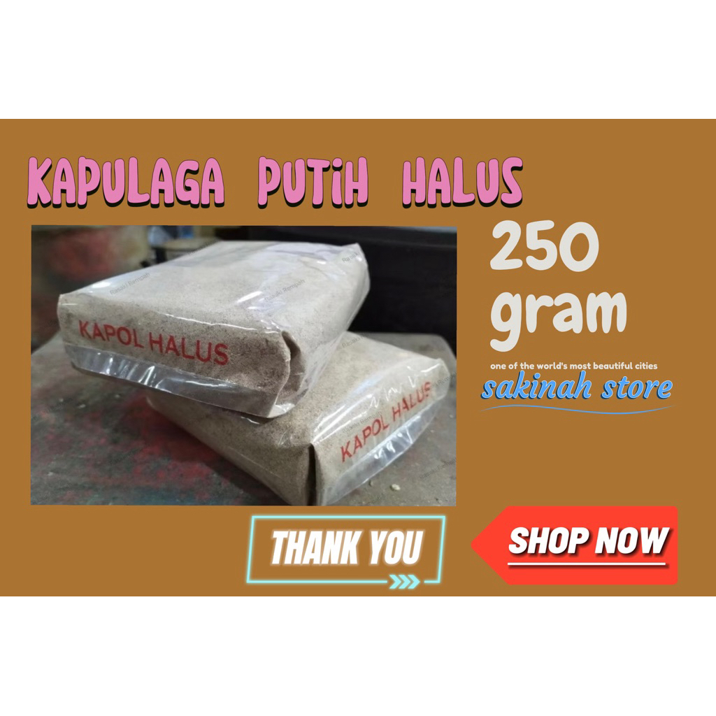 

Kapulaga putih bubuk / Kapol Halus / Kapol Bubuk / White Cardamom Powder 250 gram