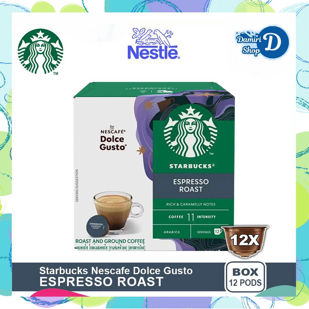 

Starbucks Espresso Roast by Nescafe Dolce Gusto Coffee Kopi Kapsul Espreso