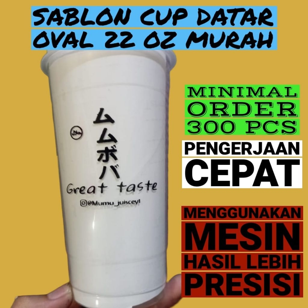 SABLON GELAS CUP 22 OZ DATAR