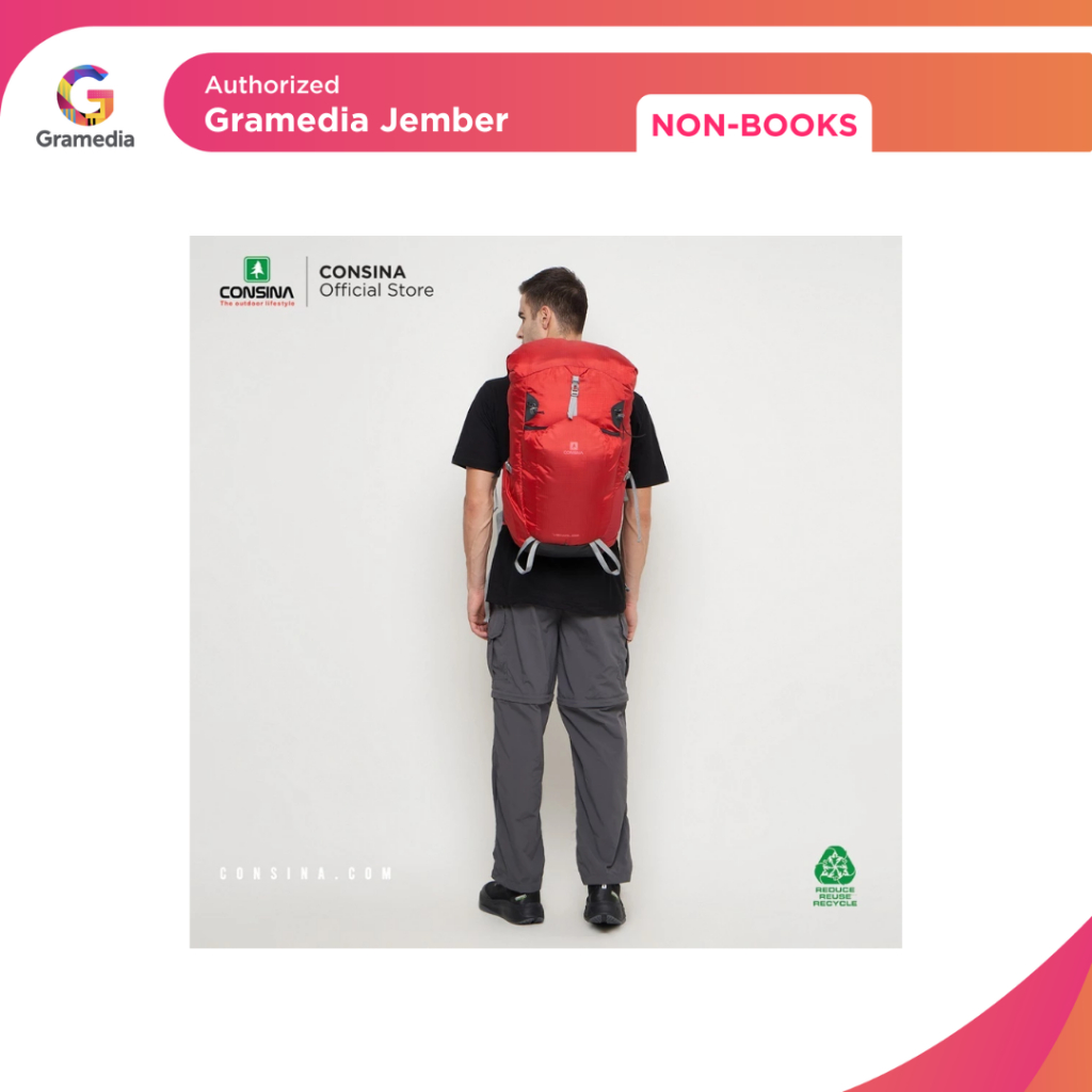 Consina Venial Tas Ransel Punggung Backpack Hiking Trekking Outdoor Urban 28-30L - Gramedia Jember