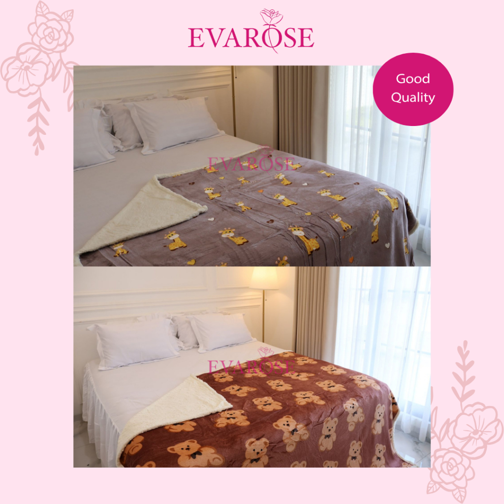 EVAROSE - SELIMUT BULU DOMBA HALUS KARAKTER