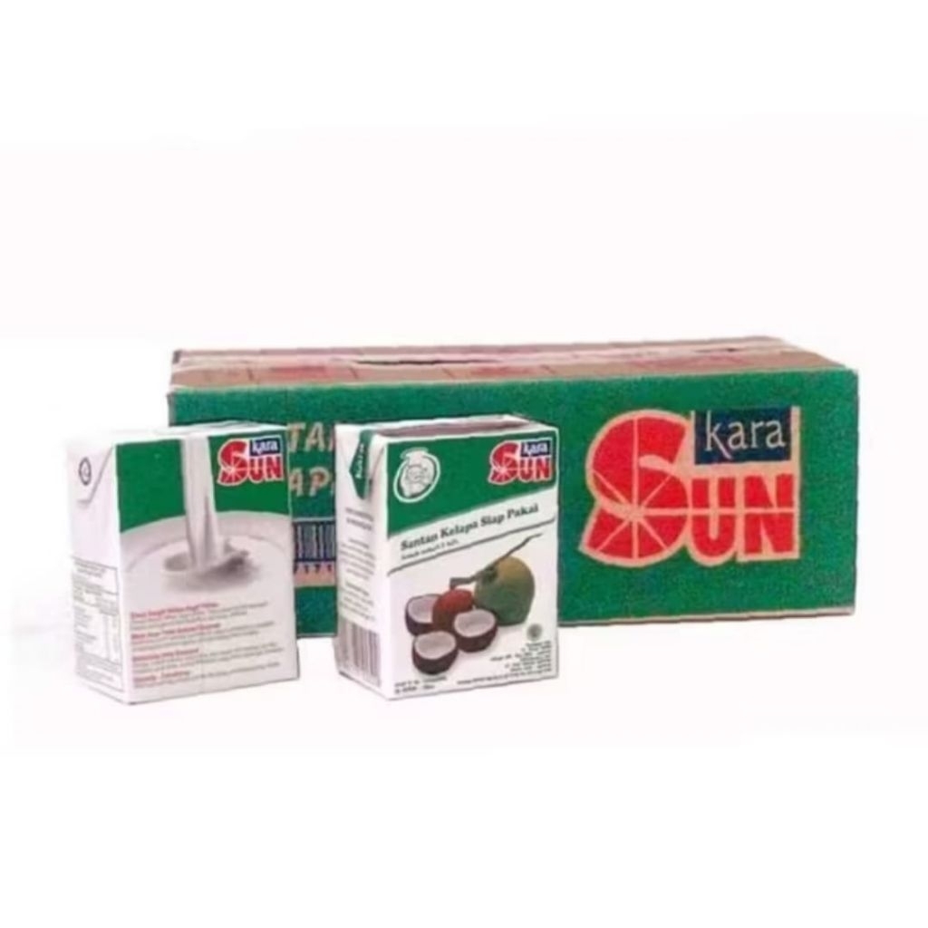 

Sun Kara Santan Kelapa Cair Instan 24 × 110ml - karton