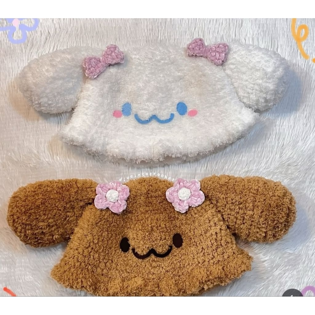 HANDMADE MOCHA SANRIO BEANIE HAT/CINNAMOROLL GIRLFRIEND/MOKA SANRIO/TOPI MOCHA MOKA SANRIO/CINNAMOAN