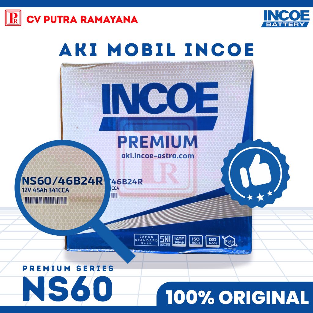 AKI (ACCU) MOBIL INCOE NS60 ORIGINAL