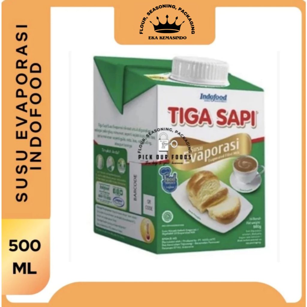 

Susu Evaporasi 3 sapi 500ml | Susu evaporasi tiga sapi indofood | Evaporated Milk