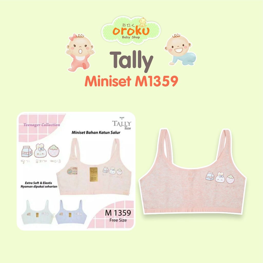 TALLY MINISET M1359 / BRA ANAK BAHAN KATUN
