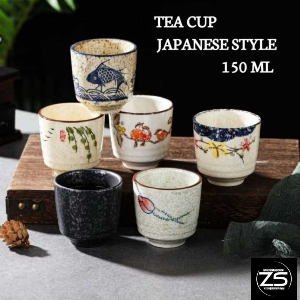 ZAYN - Cangkir Teh Kopi Keramik Japanese  Style Vintage