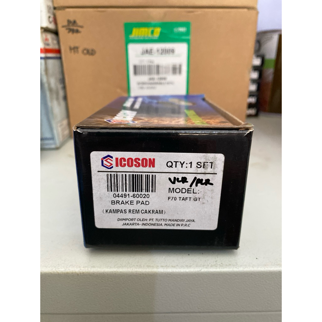 Kampas Rem depan/Brake pad taft f70 feroza ICOSON