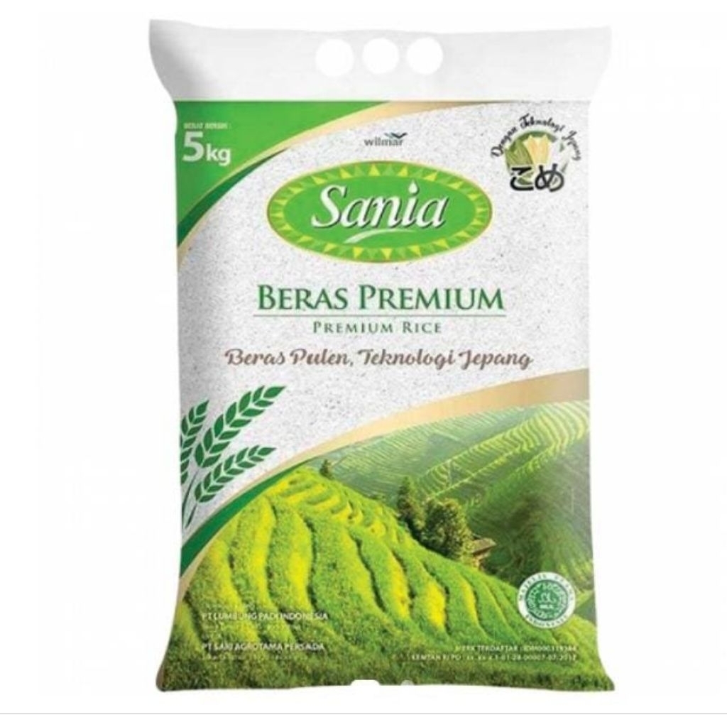 

Sania Beras Premium Beras Pulen Teknologi Jepang 5kg