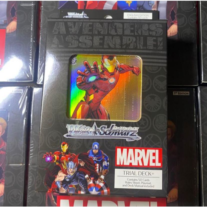 WSE Marvel Avengers Trial Deck + English 1st Edition Kartu TCG Weiss Schwarz