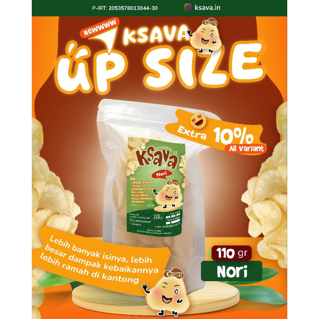 

Kripik Singkong Ksava - NORI 110gr