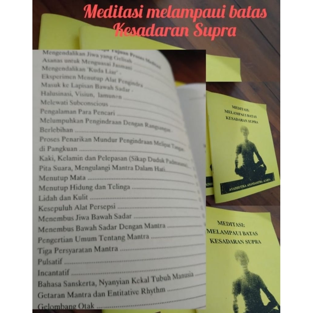 Meditasi Kesadaran Supra,Buku meditasi Langka