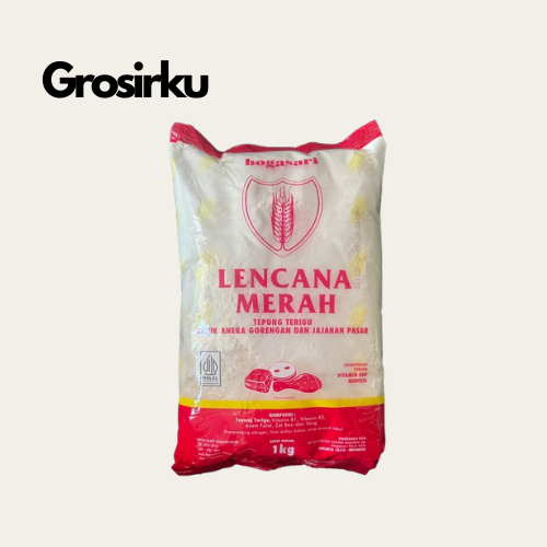 

TERMURAH Tepung Terigu Bogasari Lencana Merah 1Kg