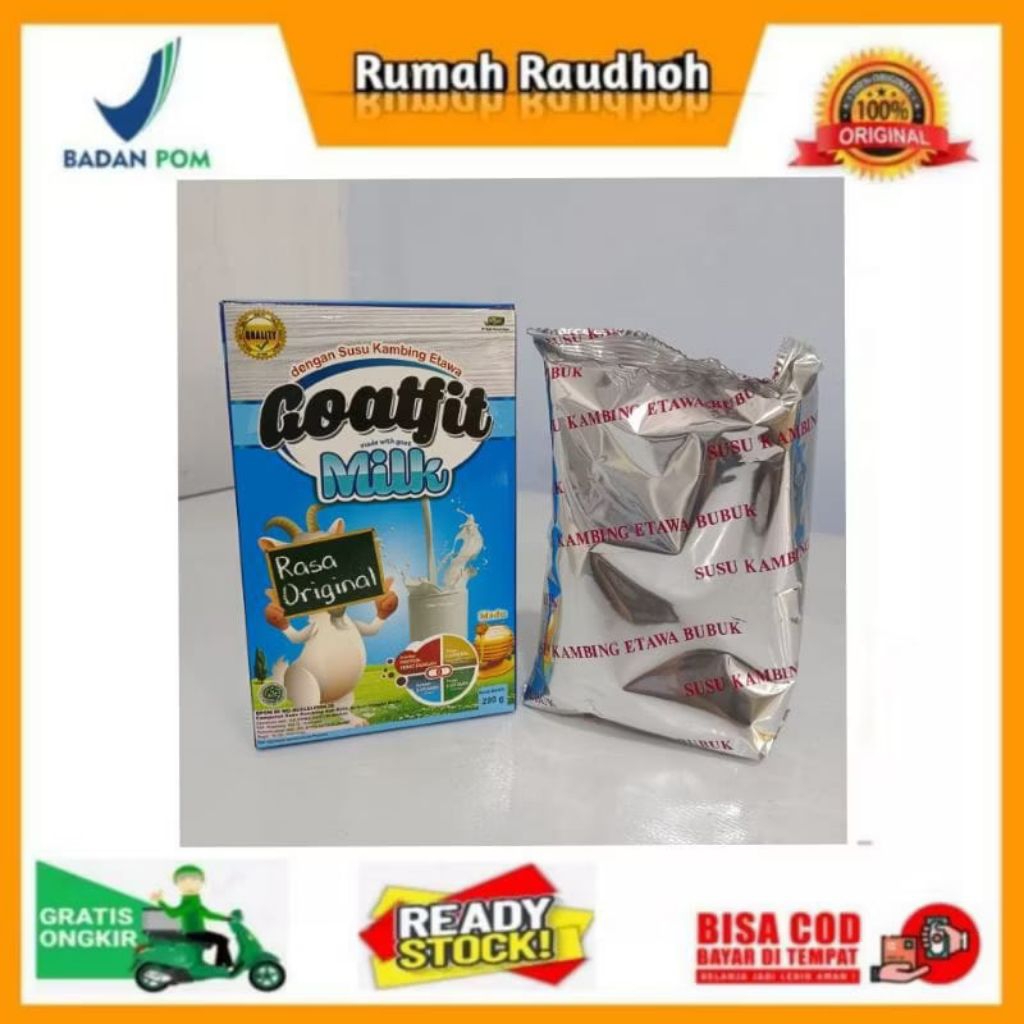 

GOATFIT MILK - SUSU KAMBING ETAWA BUBUK ORIGINAL PLUS MADU 200 GRAM